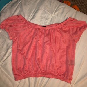 pink crop top from about a girl
